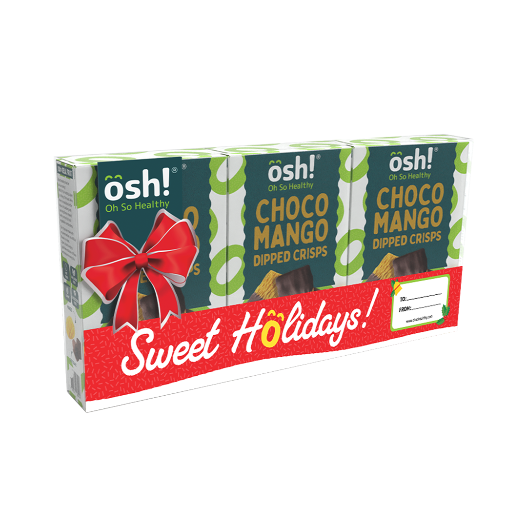 OSH! Choco Dipped Mango Fruit Crisps 100g Pack of 3 Sweet Holiday