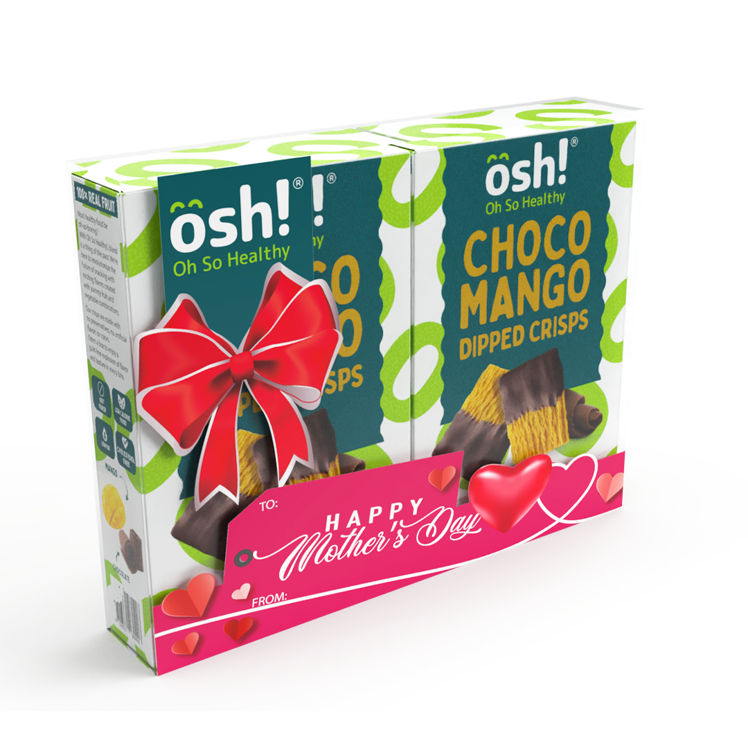 OSH! Choco Dipped Mango Fruit Crisps 100g Pack of 2 Mothers Day Special