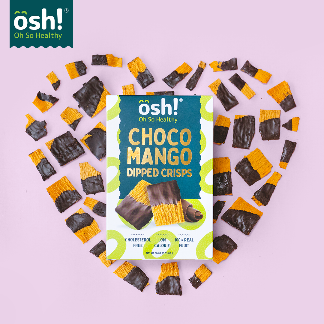 OSH! Choco Dipped Mango Fruit Crisps 100g Pack of 3 Mothers Day Special