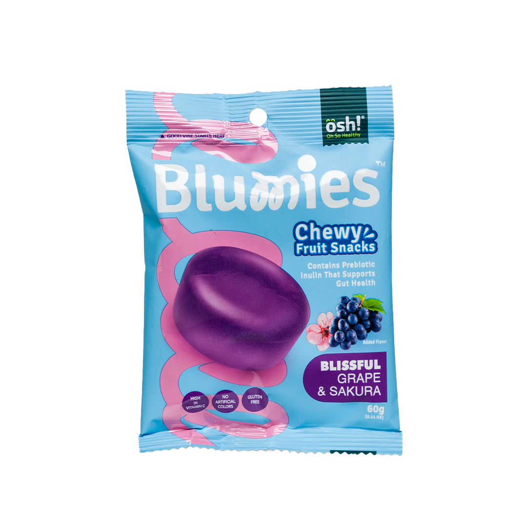 Blumies Chewy Fruit Snacks Blissful Grape & Sakura 60g