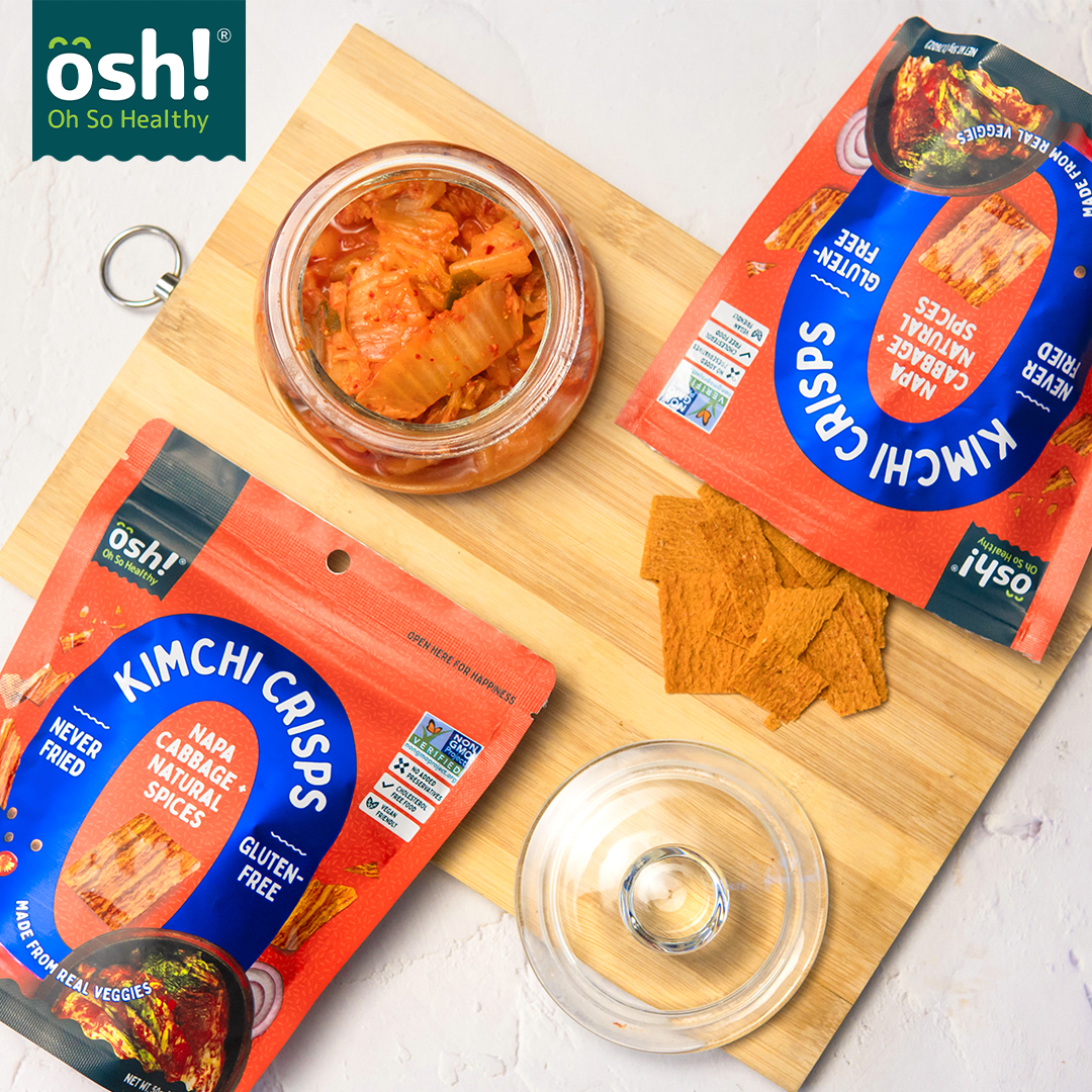 OSH! Kimchi Veggie Crisps 50g Pack of 3