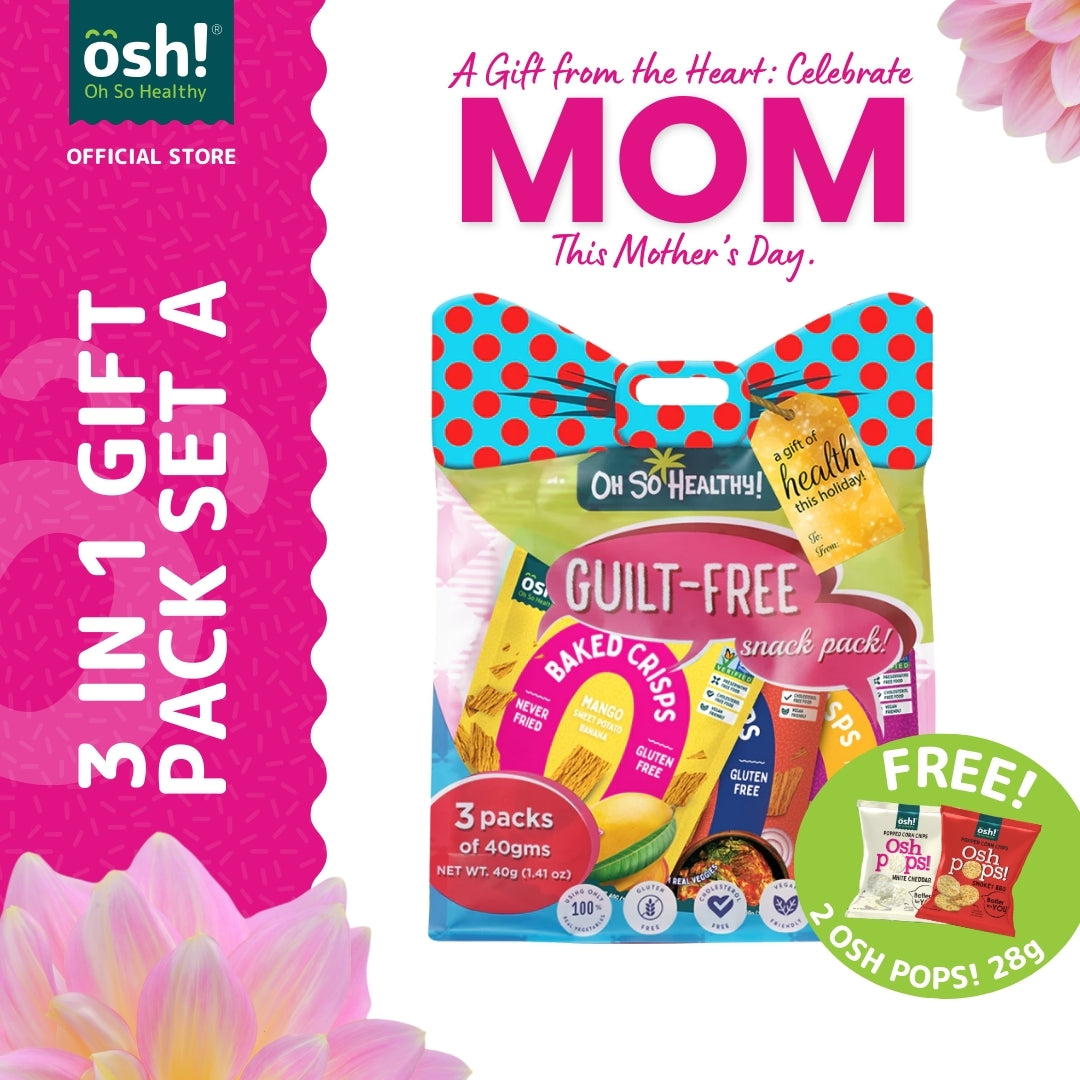OSH! 3 in 1 Gift Pack Set  A + FREE 28g(BBQ,WC)