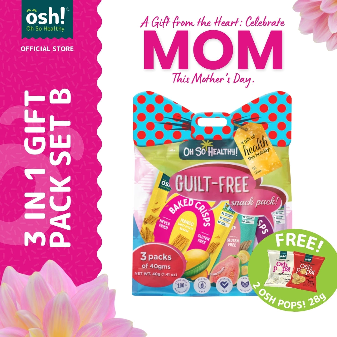 OSH! 3 in 1 Gift Pack Set B + FREE 28g(BBQ,WC)