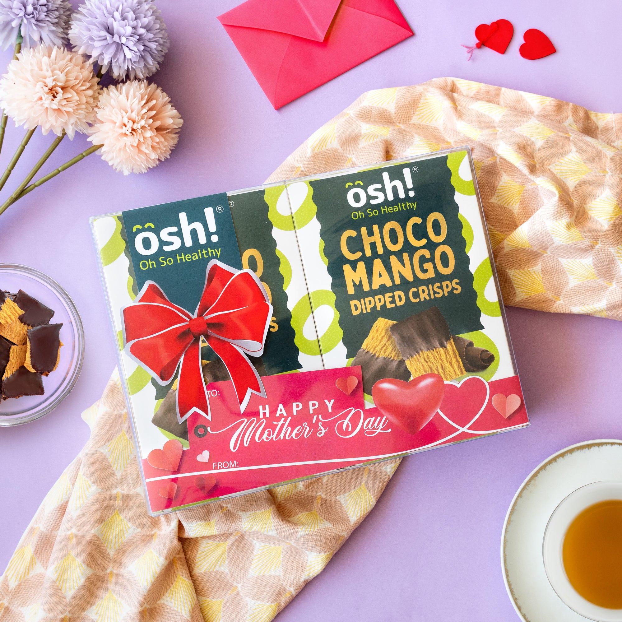 OSH! Choco Dipped Mango Fruit Crisps 100g Pack of 2 Mothers Day Special