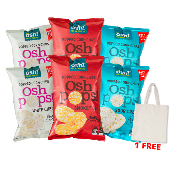 OSH Pops! Buy 6 Assorted Flavors Get 1 Totebag