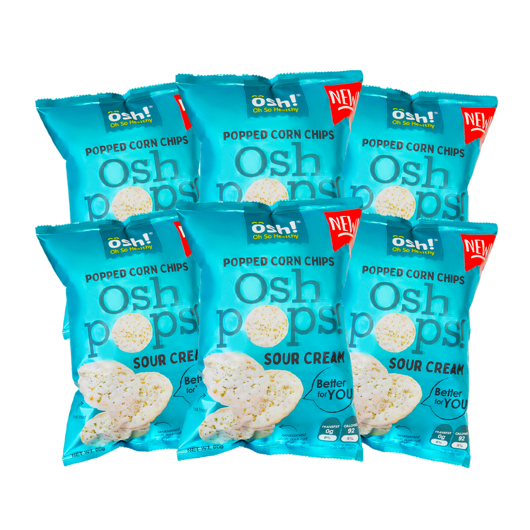Buy 6 OSH! Pops! Sour Cream 80g