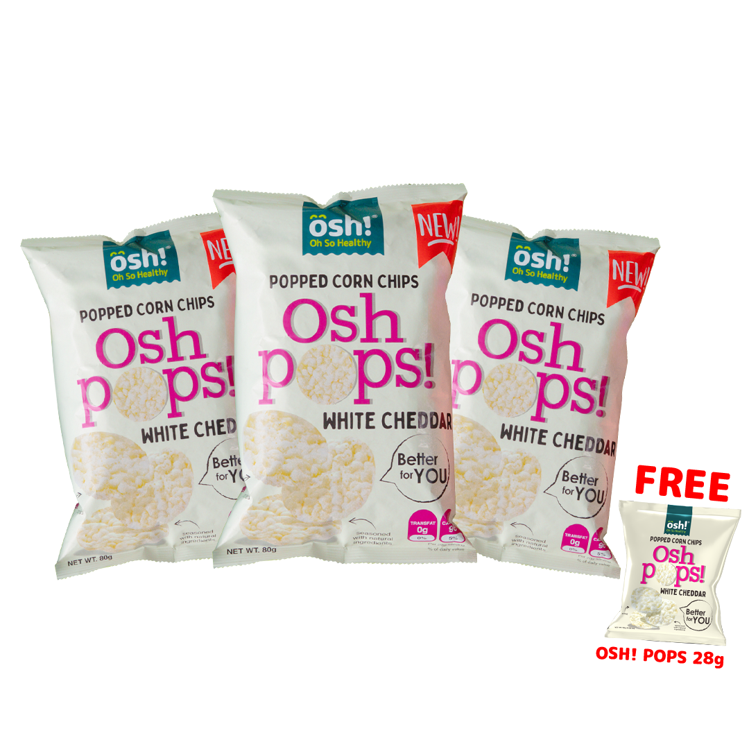 OSH! Pops! White Cheddar 80g