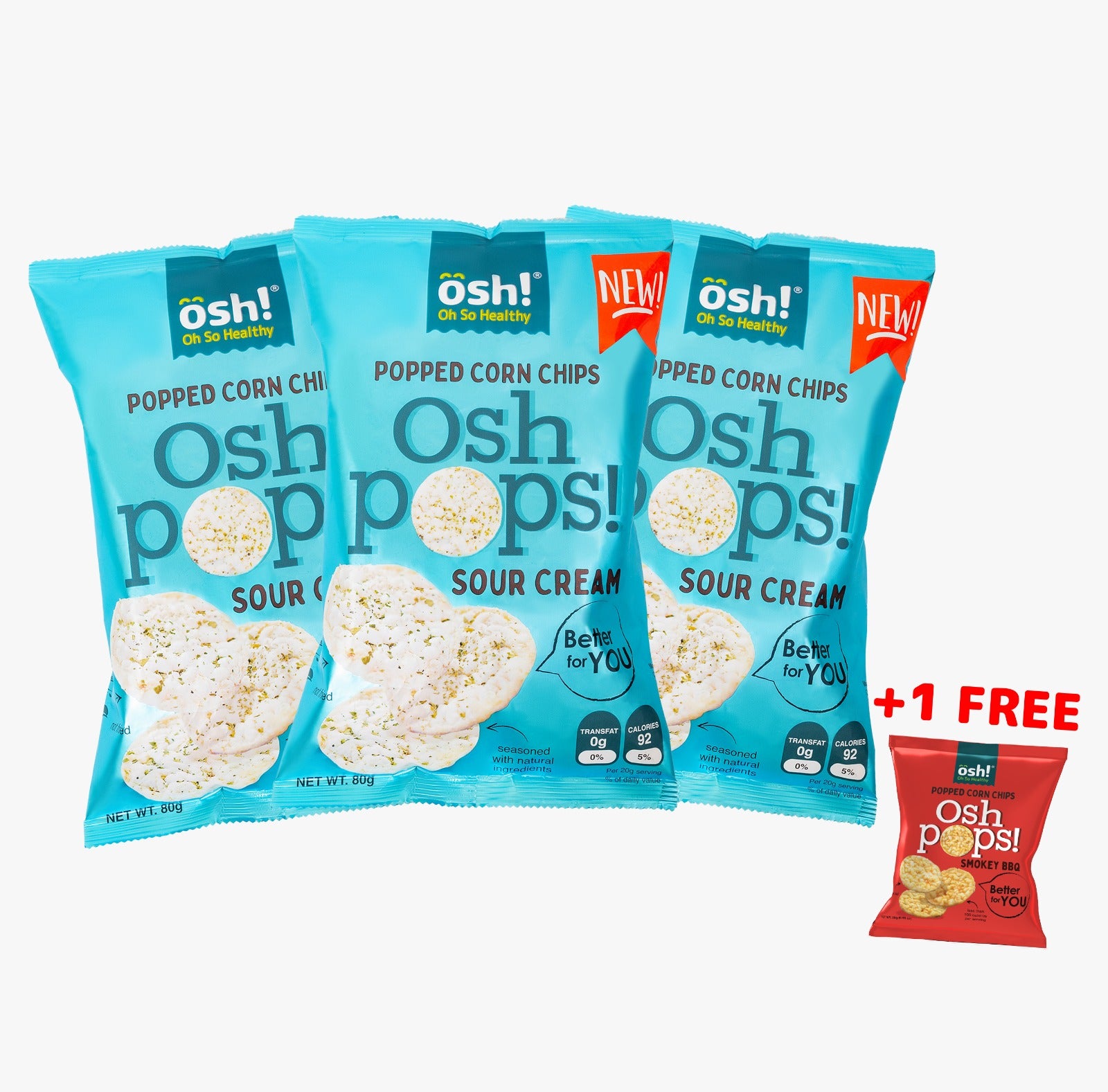 OSH! Pops! Sour Cream 80g