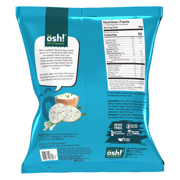 OSH Pops! Sour Cream 28g